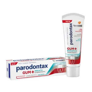 Parodontax Dentifricio sbiancante per problemi gengivali, alito e sensibilità dentale Gum and Sensitive Whitening 75 ml