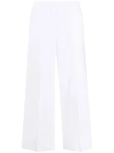 PAROSH - Pantalone In Cotone Con Fondo Ricamato #2374491
