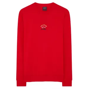 Paul & Shark Boy's Badge Logo Sweatshirt Red - RED 12Y