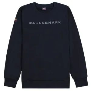 Paul & Shark Boy's Logo Print Sweatshirt Navy - NAVY 10Y