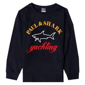 Paul & Shark Boy's Logo Sweater Navy - NAVY 10Y