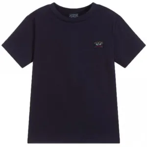 Paul & Shark Boy's Logo Patch T-shirt Navy - 10Y NAVY