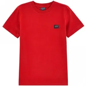 Paul & Shark Boy's Logo Patch T-shirt Red - 10Y RED