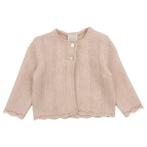 Paz Rodriguez Baby Girl Knitted Cardigan Pink - 12M PINK