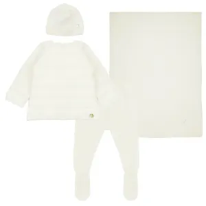 Paz Rodriguez Unisex Baby 4 Piece Gift Set White - 6M WHITE