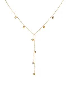PDPAOLA Affascinante collana placcata oro con zirconi JANE Gold CO01-864-U