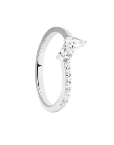 PDPAOLA Bellissimo anello in argento con zirconi Ava Essentials AN02-863 50 mm