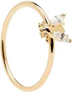 PDPAOLA Bellissimo anello placcato in oro con ape BUZZ Gold AN01-218 54 mm