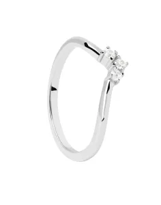PDPAOLA Elegante anello in argento con zirconi Mini Crown Essentials AN02-826 58 mm