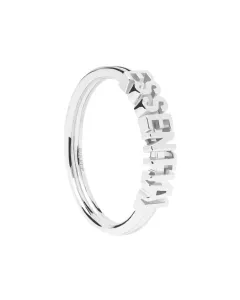 PDPAOLA Elegante anello in argento ESSENTIAL Silver AN02-608 50 mm