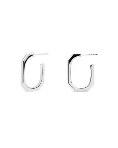 PDPAOLA Eleganti orecchini da donna SIGNATURE LINK Silver AR02-415-U