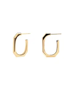 PDPAOLA Eleganti orecchini placcati oro SIGNATURE LINK Gold AR01-415-U