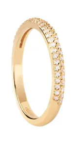 PDPAOLA Incantevole anello placcato oro con zirconi TIARA AN01-665 56 mm
