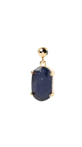 PDPAOLA Pendente di stile placcato oro con pietra arenaria blu LUCK Charms CH01-011-U