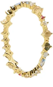 PDPAOLA Romantico anello in argento placcato oro con zirconi scintillanti PAPILLON Gold AN01-191 50 mm