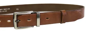 Penny Belts Cintura da uomo formale in pelle 35-020-2-48 marrone 115 cm