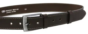 Penny Belts Cintura da uomo in pelle 35-1-40 marrone scuro 100 cm