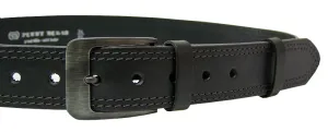 Penny Belts Cintura da uomo in pelle Jeans 02-2-60 Black 120 cm