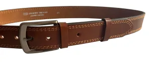Penny Belts Cintura da uomo in pelle Jeans 38-2-48 Brown 100 cm