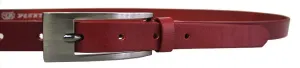 Penny Belts Cintura da donna in pelle 20-177-93 red 110 cm