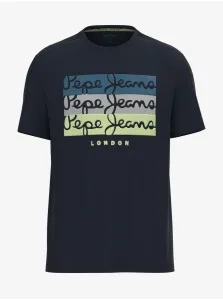 Dark blue men's T-shirt Pepe Jeans Abaden - Men