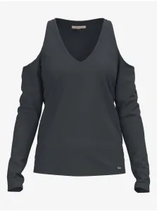 Dark Grey Women's Shoulder T-Shirt Pepe Jeans Cora - Women