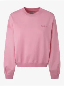 Pink Women's Sweatshirt Pepe Jeans Terry - Women