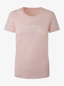 Pink Women's T-Shirt Pepe Jeans New Virginia - Women