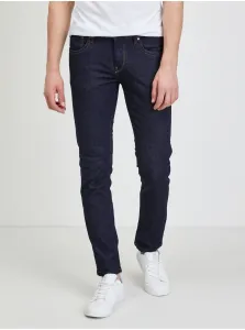 Dark Blue Mens Slim Fit Jeans Jeans Hatch - Men