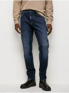 Dark Blue Men's Straight Fit Jeans Jeans Stanley Jeans - Mens #1288379