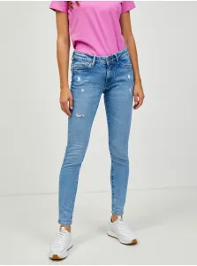 Light Blue Women's Skinny Fit Jeans Jeans Pixie Jeans Jeans Jeans - Women #941880