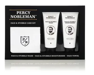 Percy Nobleman Set regalo uomo per la cura di barba e viso (Face & Stubble Care Kit)