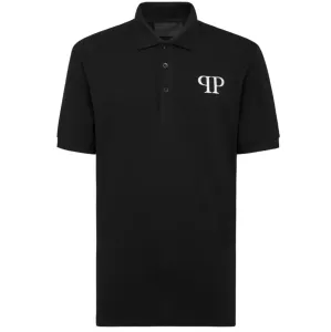 Philipp Plein Men's Logo Polo Shirt Black - XXL BLACK