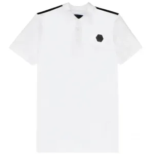 Philipp Plein Men's Logo Polo White - WHITE XXL