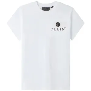 Philipp Plein Men's Logo-print Cotton T-shirt White - WHITE L