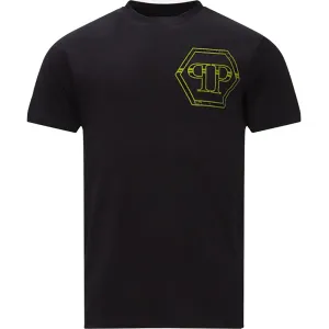 Philipp Plein Men's SS Hexagon Logo T-Shirt Black - L BLACK