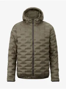 Khaki Mens Quilted Hooded Jacket Picture Mohe - Men #1281962