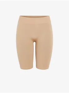 Beige Short Leggings Pieces London Shorts - Women #768304