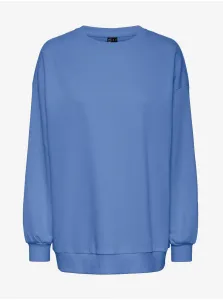 Blue Women Oversize Sweatshirt Pieces Chilli - Women #1509208