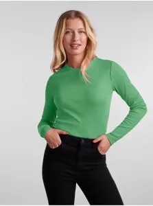 Green Womens Basic Long Sleeve T-Shirt Pieces Hand - Women #916859