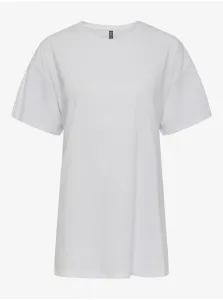 White Oversize T-Shirt Pieces Rina - Women #914887