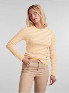 Yellow Women's Striped Basic Long Sleeve T-Shirt Pieces Hand - Women #939010