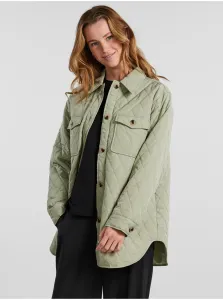 Light Green Ladies Quilted Shirt Jacket Pieces Taylor - Women