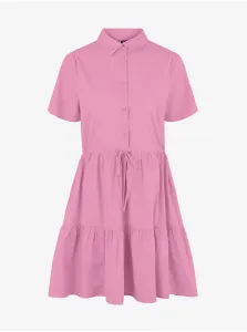 Pink Short Shirt Dress Pieces Valdine - Women #939091