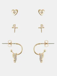 Set of three pairs of earrings in gold Pieces Tarmany - Women