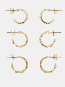 Set of three pairs of round earrings in Gold Pieces Taspri - Women