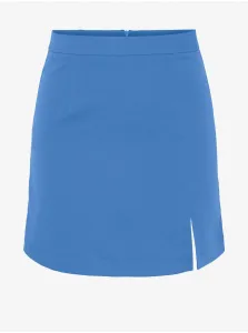 Blue Ladies Mini Skirt with Slit Pieces Thelma - Women