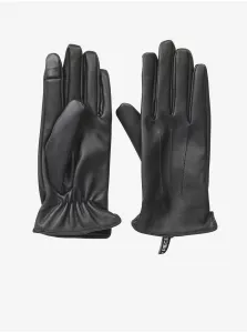 Black Leatherette Gloves Pieces Cellie - Women