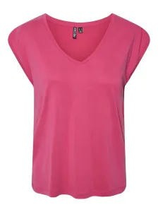 Pieces T-shirt da donna PCKAMALA Comfort Fit 17095260 Beetroot Purple L