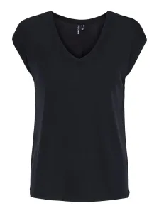 Pieces T-shirt da donna PCKAMALA Comfort Fit 17095260 Black L